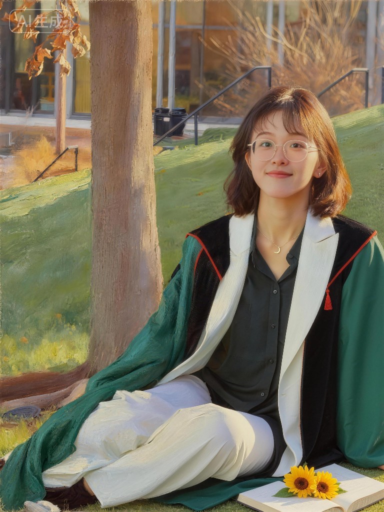 赵梓淇 April Zhao — 油画风肖像